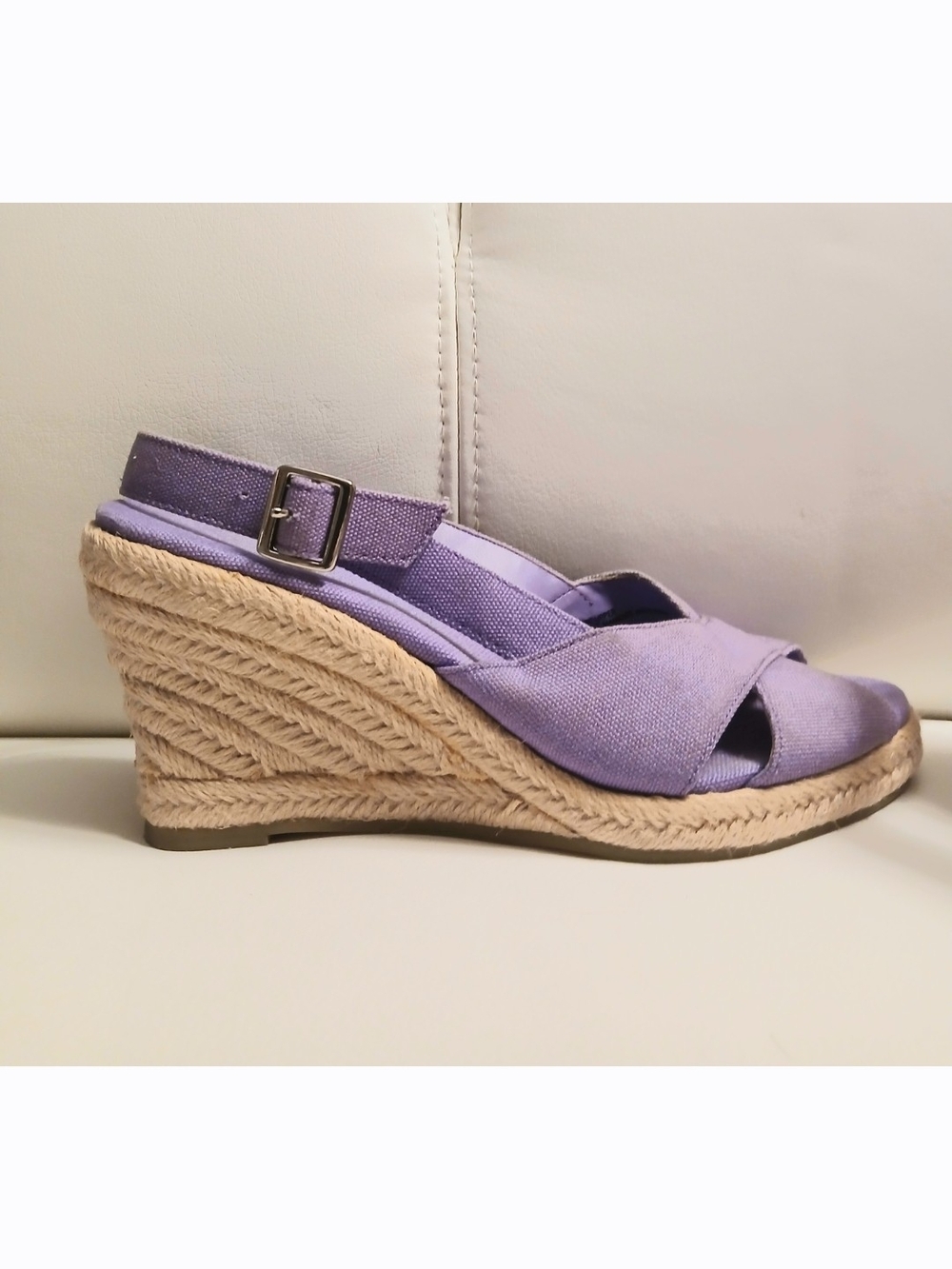 Coldwater Creek Womens Lilac Espadrille Sandals Size 6M
